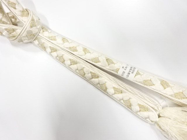 未使用品　正絹　手組帯締め